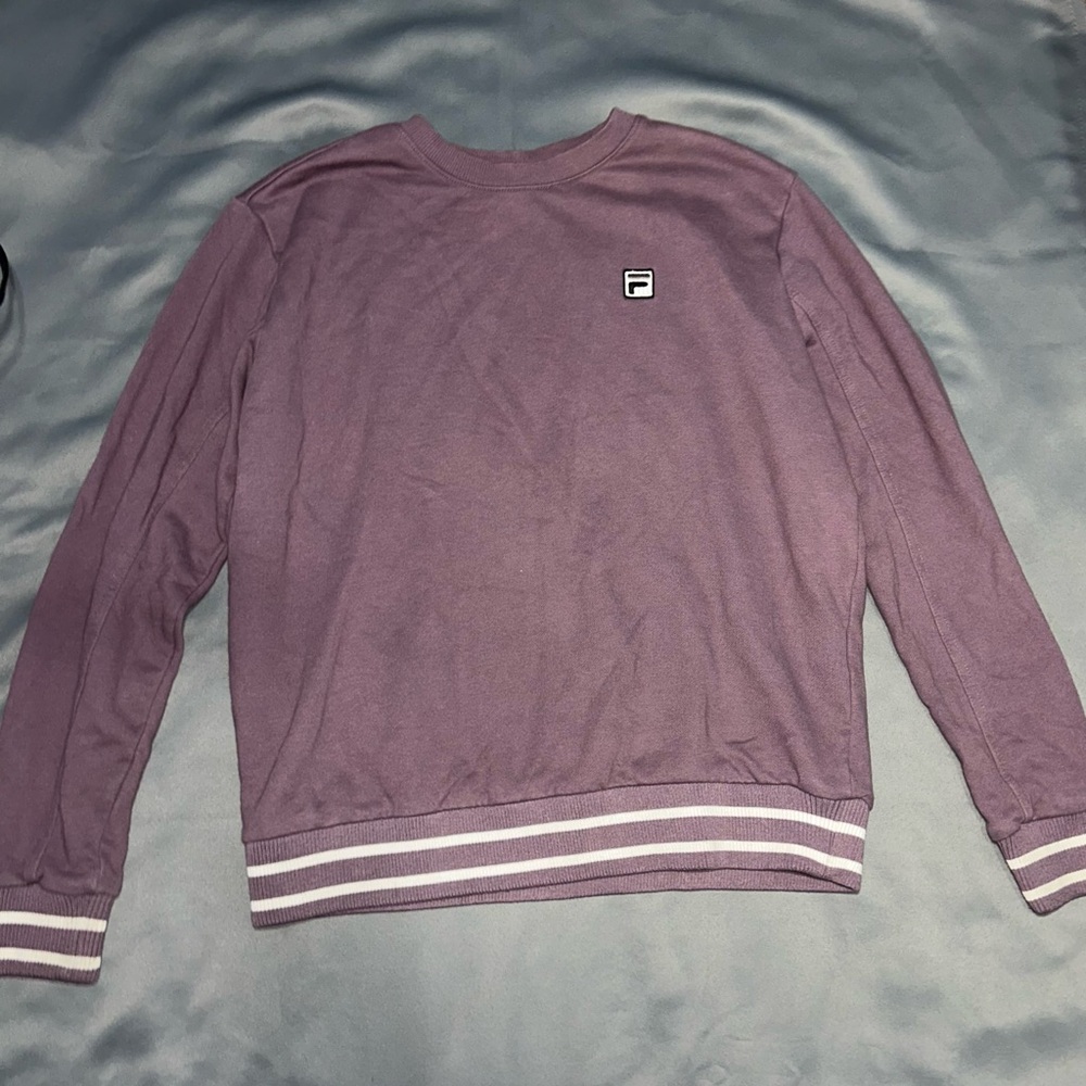 Fila purple crewneck sweater